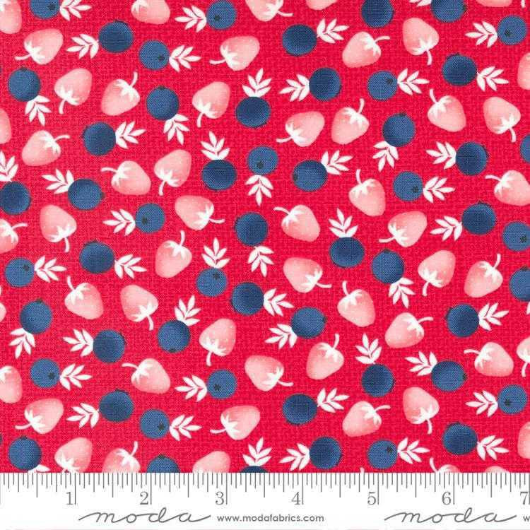 Moda Fabric - Berry Basket - Berries Cranberry