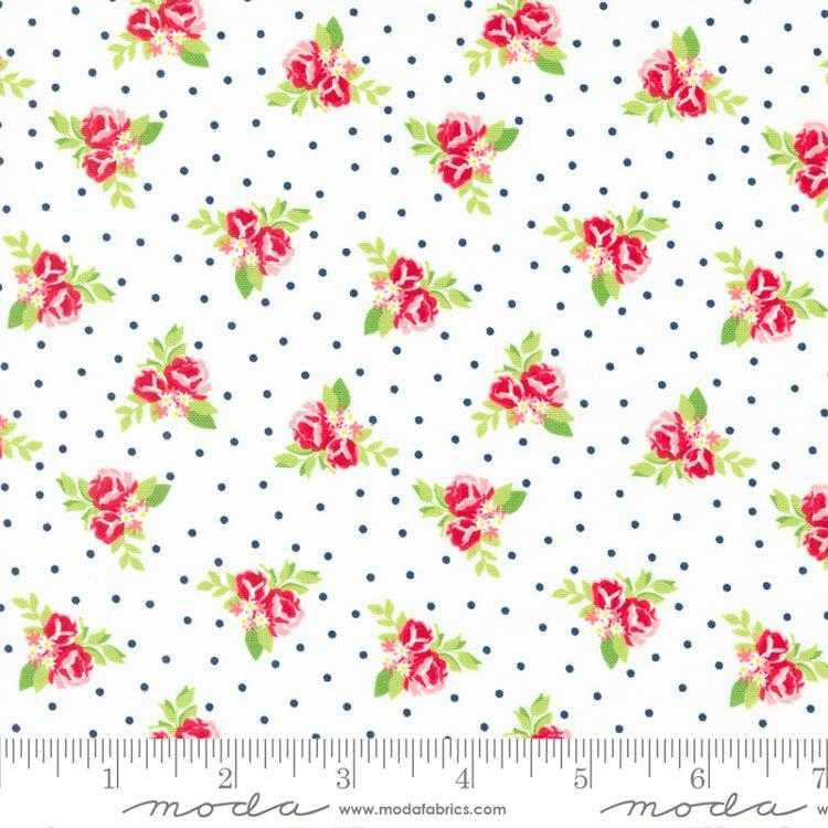 Moda Fabric - Berry Basket - Tiny Flowers Sugar