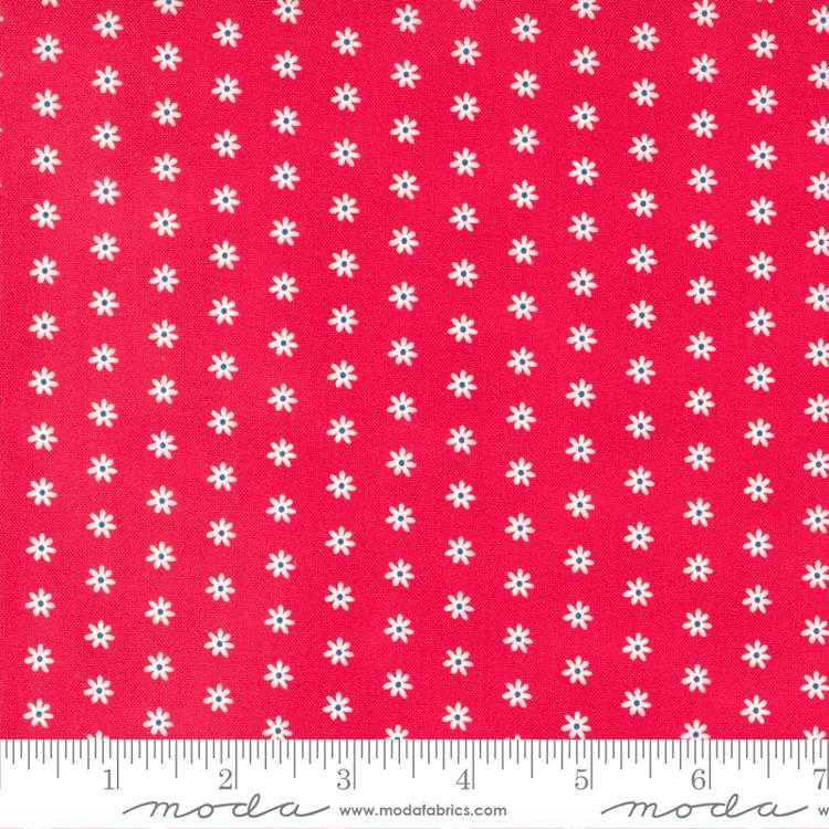 Moda Fabric - Berry Basket - Daisy Dot Cranberry