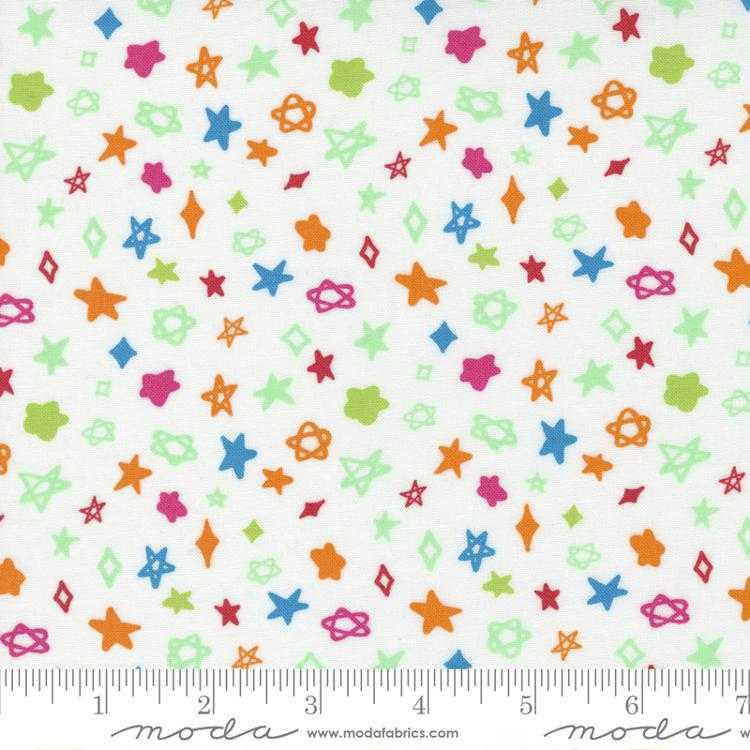 Moda Fabric - Creativity Glows Cloud Rainbow