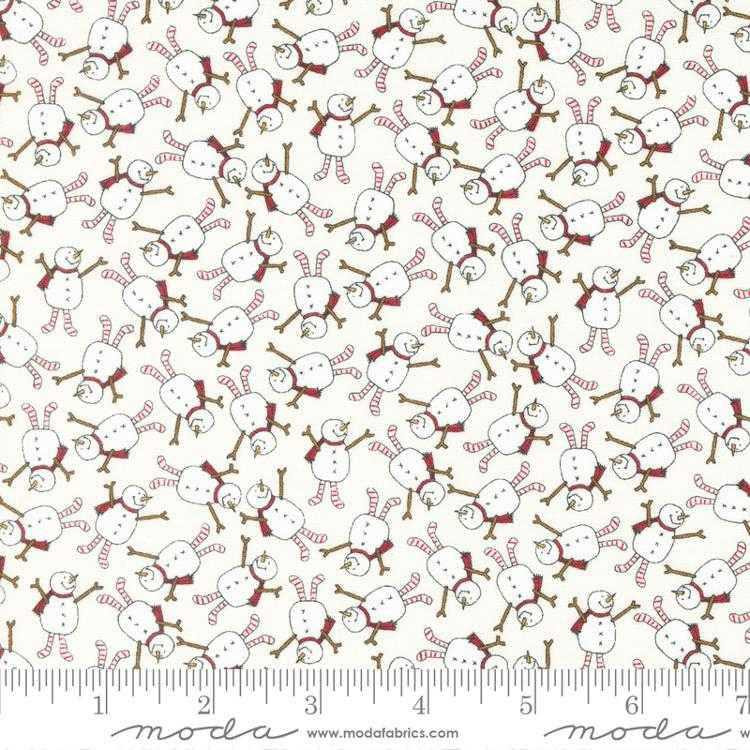 Moda Fabric - Blizzard - Snowmen Vanilla