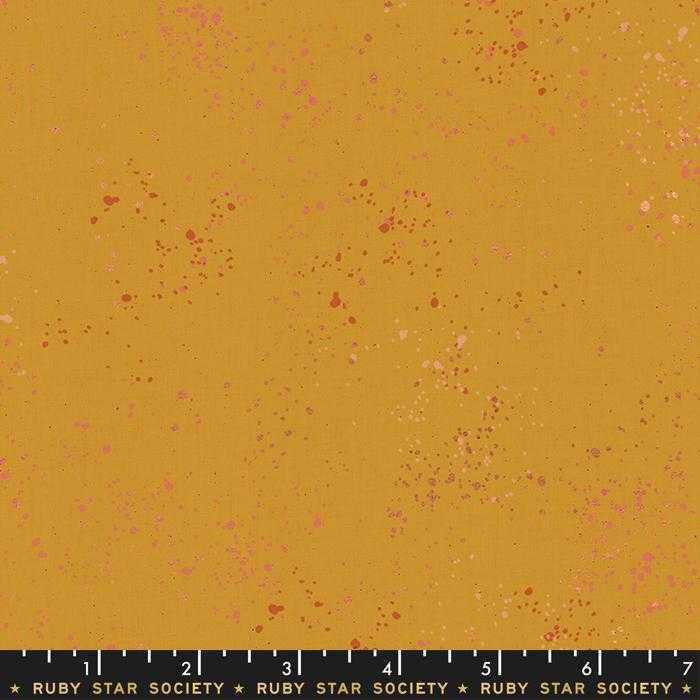 Ruby Star Society Fabric - Speckled - Metallic Cactus