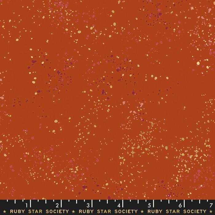 Ruby Star Society Fabric - Speckled Metallic Cayenne
