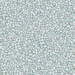 QT Fabric - Brielle Garden Packed Floral Blue