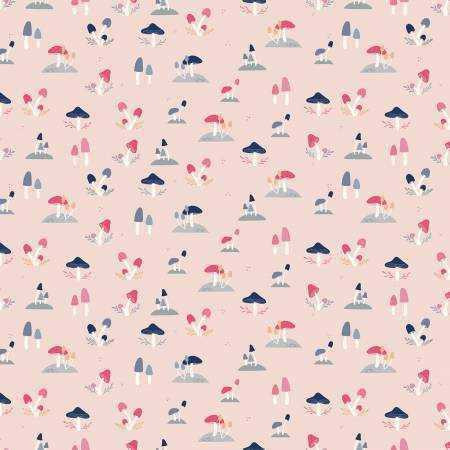 Riley Blake Designs Fabric - South Hill Toadstools Blush