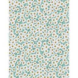 Wilmington Prints Fabric - Daisy Allover - Teal