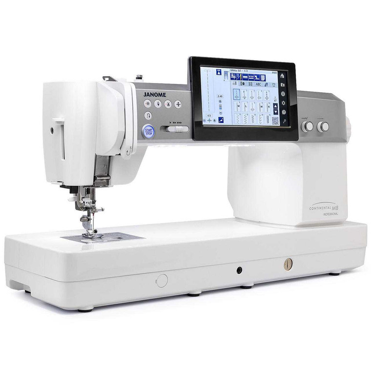 Janome Continental M8 Professional Sewing Machine left angle view