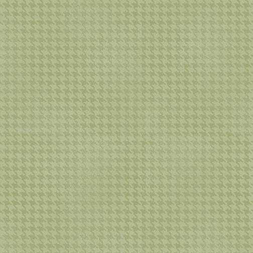 Benartex Fabric - Blushed Houndstooth - Leaf