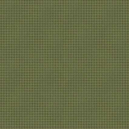 Benartex Fabric - Blushed Houndstooth - Forest