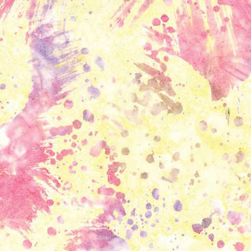 Benartex Fabric - Splatter Butter/Multi