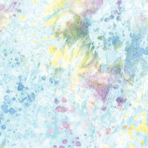 Benartex Fabric - Splatter Turquoise/Multi