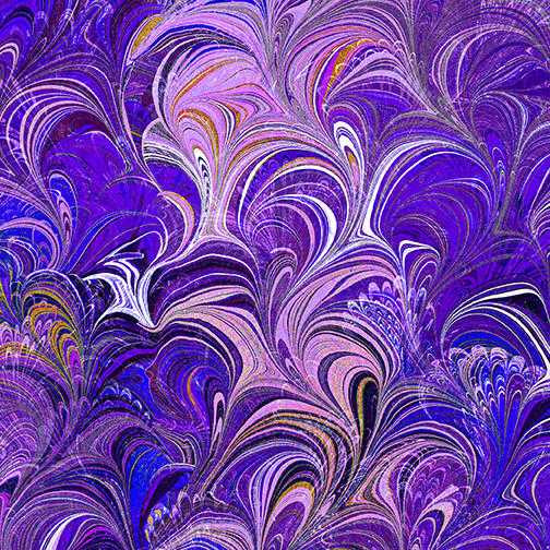 Benartex Fabric - Cosette - Purple/Multi