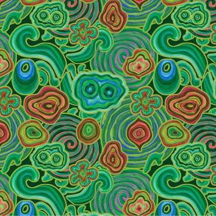 Contempo Fabric - Ganoderma Green - Not Your Mama's Garden II