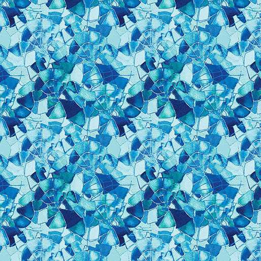 Benartex Fabric - Crushed Glass Turquoise