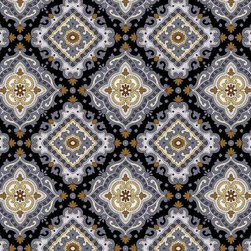 Benartex Fabric - After Dinner Mint - Gray
