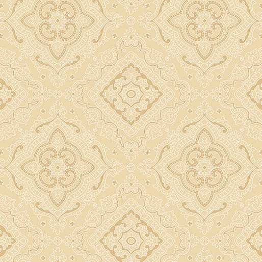 Benartex Fabric - Tea Table - Beige