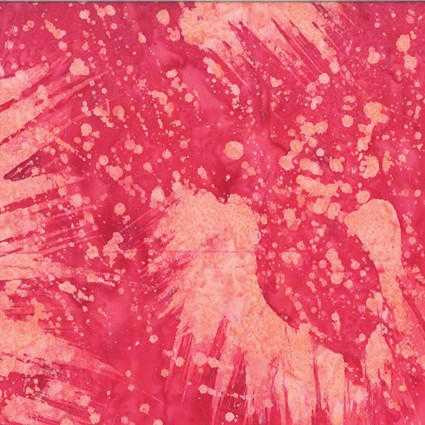 Benartex Fabric - Bali Paint Palette - Splatter Pink Sorbet