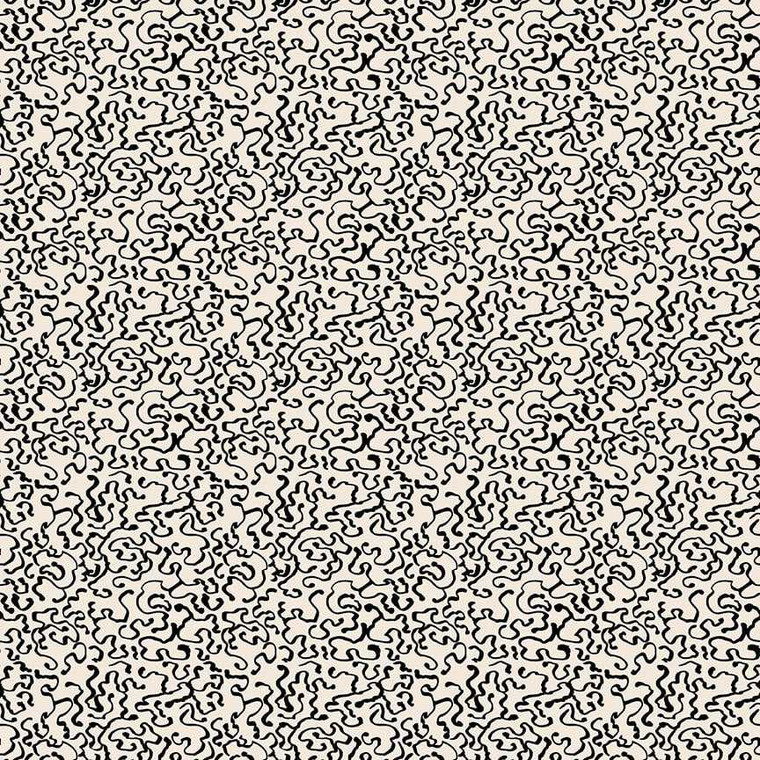 Blank Quilting Fabric - Modern Abstractions || Squiggle Lines