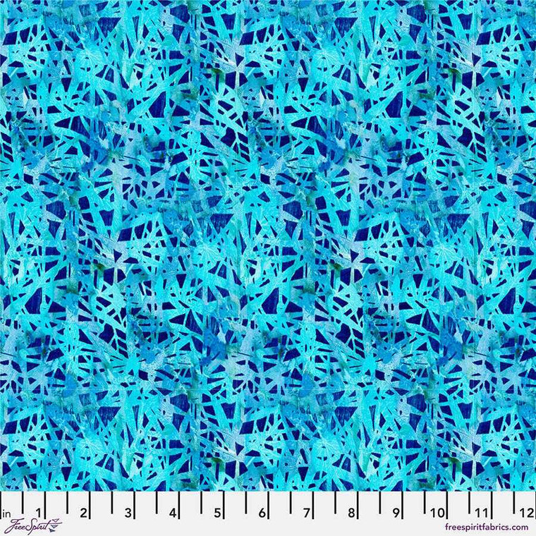 Free Spirit Fabric - Bamboo Texture - Skylight || Nature's Contours