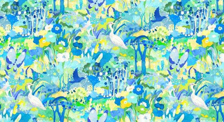 Moda Fabric - Whimsy Wonderland - Scenic Wonderland - Breeze