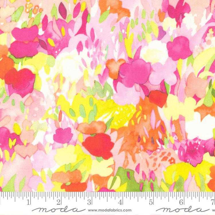 Moda Fabric - Whimsy Wonderland - Wild Flower Party - Cotton Candy