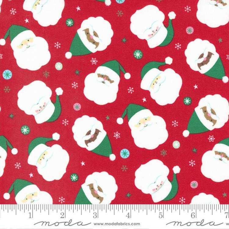 Moda Fabric - Hello Holidays - Santa Red Scarf