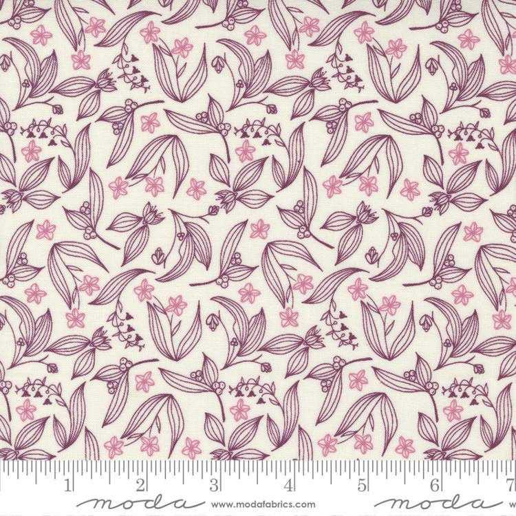 Moda Fabric - Wild Meadow - Fairy Circles - Porcelain Boysenberry