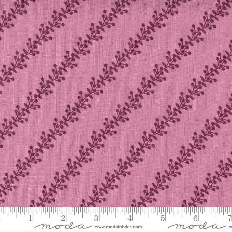 Moda Fabric - Wild Meadow - Berry Bramble Stripe - Sweet Pea