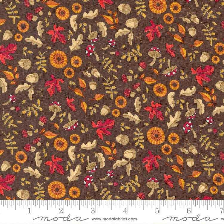 Moda Fabric - Forest Frolic - Little Fall Fling - Chocolate