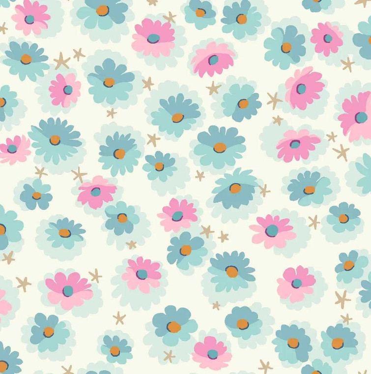 Oasis Fabric - Mini's || Ditzy Beige