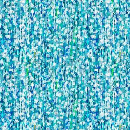 P & B Textiles Fabric - Solace - Dots Teal Blue