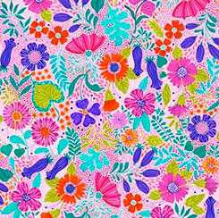 QT Fabric - Floral Splash - Packed Floral