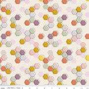 Riley Blake Designs Fabric - Harmony Honeycomb Cream