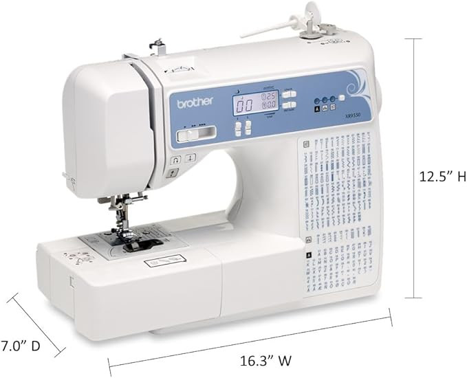 Brother XR9550 Computerized Sewing Machine measurements