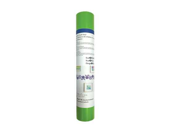 Brother CAVINYLGRLM ScanNCut Adhesive Craft Vinyl - 6 ft. Roll in Lime Green