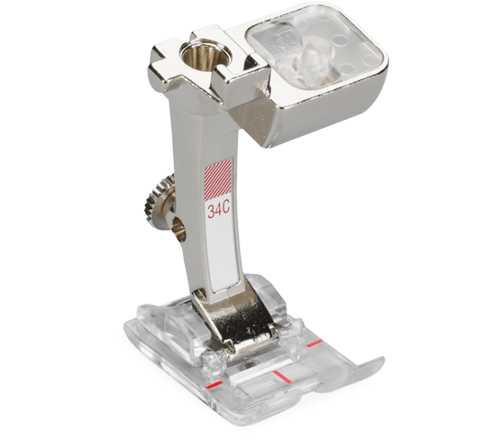 Bernina #34C Reverse-Pattern Foot with Clear Sole 9mm