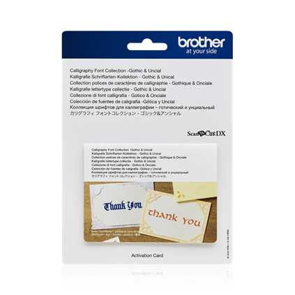 Brother CADXCLGFP01 Calligraphy Font Collection - Gothic & Unical