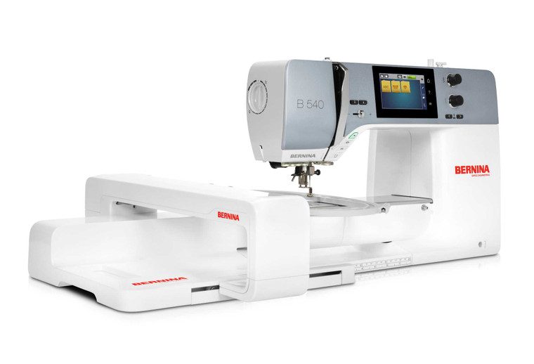 Bernina B540 E Sewing Machine angled view with extension table