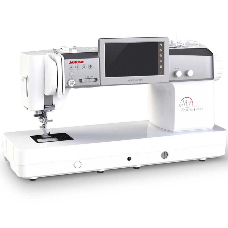 Janome Continental M7 Professional Sewing Machine angled view