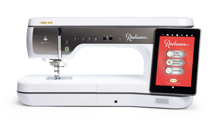 Baby Lock Radiance Sewing & Embroidery Machine front view