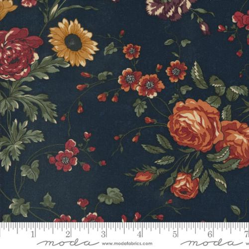 Moda Fabric - Daisy Lane My Garden Florals Bluebell