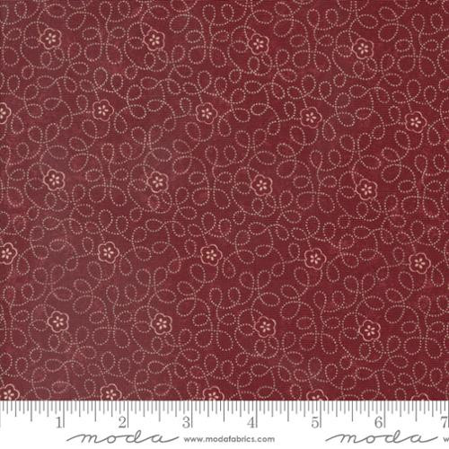 Moda Fabric - Daisy Lane Petal Path Florals Carnation