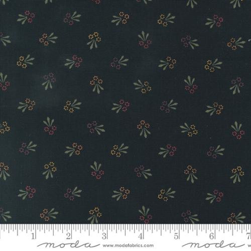 Moda Fabric - Daisy Lane Trio Of Blooms Florals Mulch