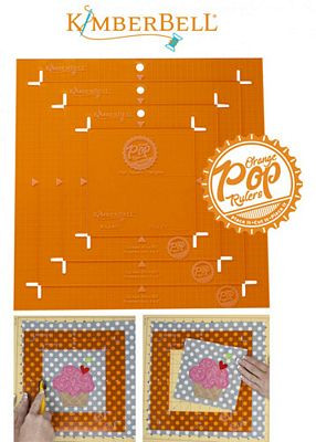 Orange Pop Ruler Square Set - KimberBell Designs