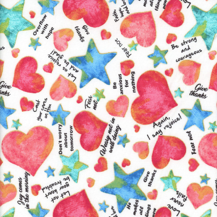 UpWords Hearts and Stars - White
