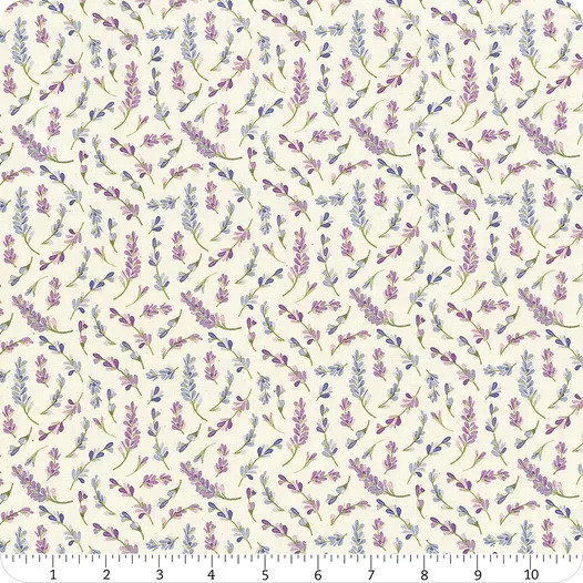 Bee Haven Lavendula Cream - Benartex Fabric