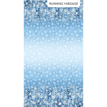 All That Glitters Ombre Blue - Northcott Fabric