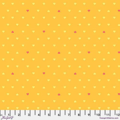 Besties Unconditional Love Buttercup - Tula Pink Fabric