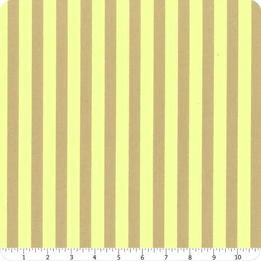 Neon True Colors Neon Tent Stripe - Moon Beam - Tula Pink Fabric