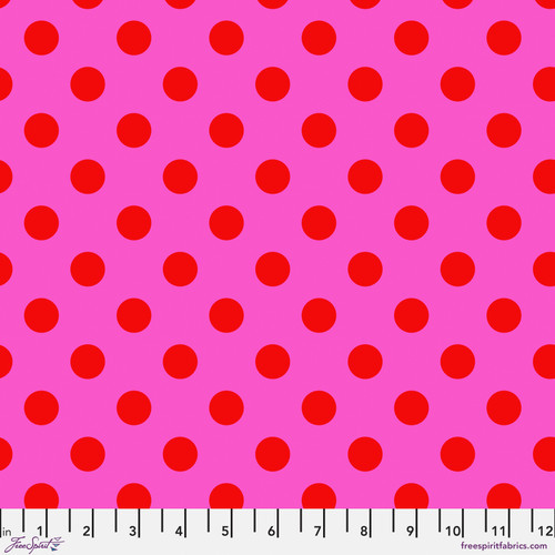 Pom Poms - Peony - Tula Pink Fabric
